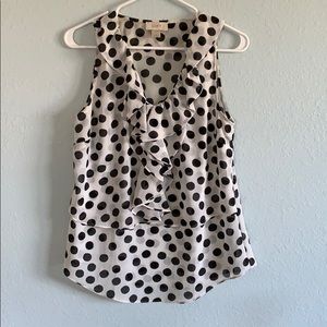 LOFT polka dot tunic